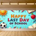 thumbnail image 7 of LUUFILx Happy Last Day of School Banner Colorful Splatter Design Event Party Supplies Backdrop for Photography Classroom Celebration Decoration Background, 7 of 7