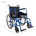 thumbnail image 5 of Silla Ruedas Adulto Aluminio Plegable Ligera Soporta 120kg, 5 of 5
