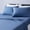 Chambray, variant on 4 Piece Cotton Jersey Bed Sheet Set Soft Comfortable Flat Fitted Sheets Pillowcase Queen White Solid