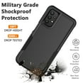 thumbnail image 6 of For Samsung Galaxy A03S A13 A14 A23 A32 A34 A53 A54 5G Case,Njjex 2 in 1 PC Phone Case ,Rubber & Rugged Shockproof Full Body Protection Case Cover-Black, 6 of 6