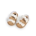 thumbnail image 3 of xiaxaixu Baby Girls Summer Sandals Anti-Slip Soft Sole Ruffle Flat Shoes, 3 of 7