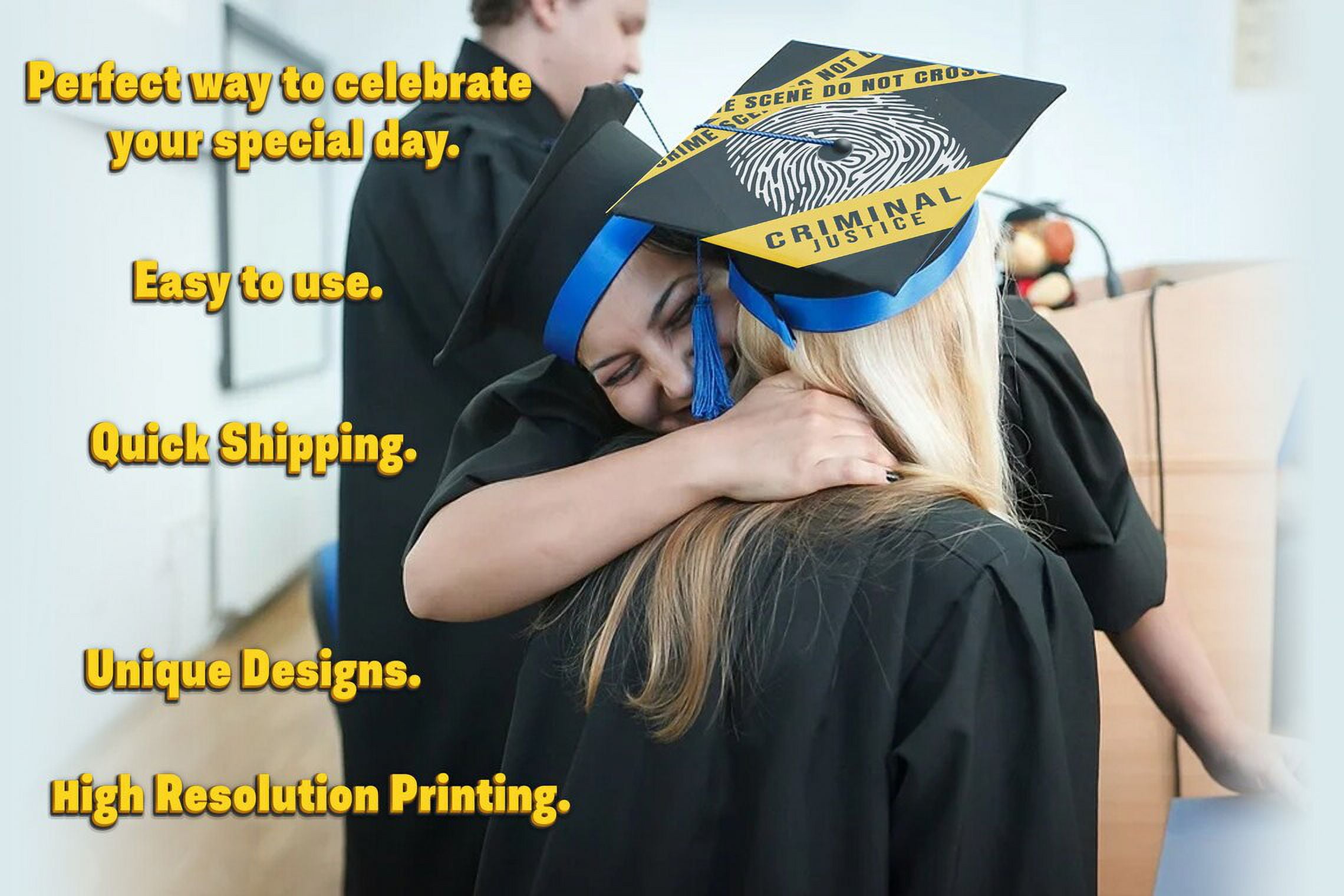 Criminal Justice, Law Student, Graduation Cap Topper Decoration, Graduation Gift