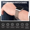 thumbnail image 2 of Divoti Epsom Leather Watch Band for Apple Watch – Black Strap 41/40/38mm Unisex, 2 of 5