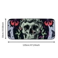 thumbnail image 5 of WERPE Skull Wreath Butterflies Indoor/Outdoor/Front Door/Bathroom Mats for Home Entrance 19.68*47.24 in, 5 of 6