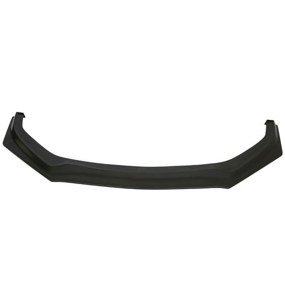 Ikon Motorsports Front Lower Bumper Lip Spoiler Splitter Air Dam Chin For 2017-2022 Infiniti Q60, IKON V4 Style Unpainted Black PU Polyurethane