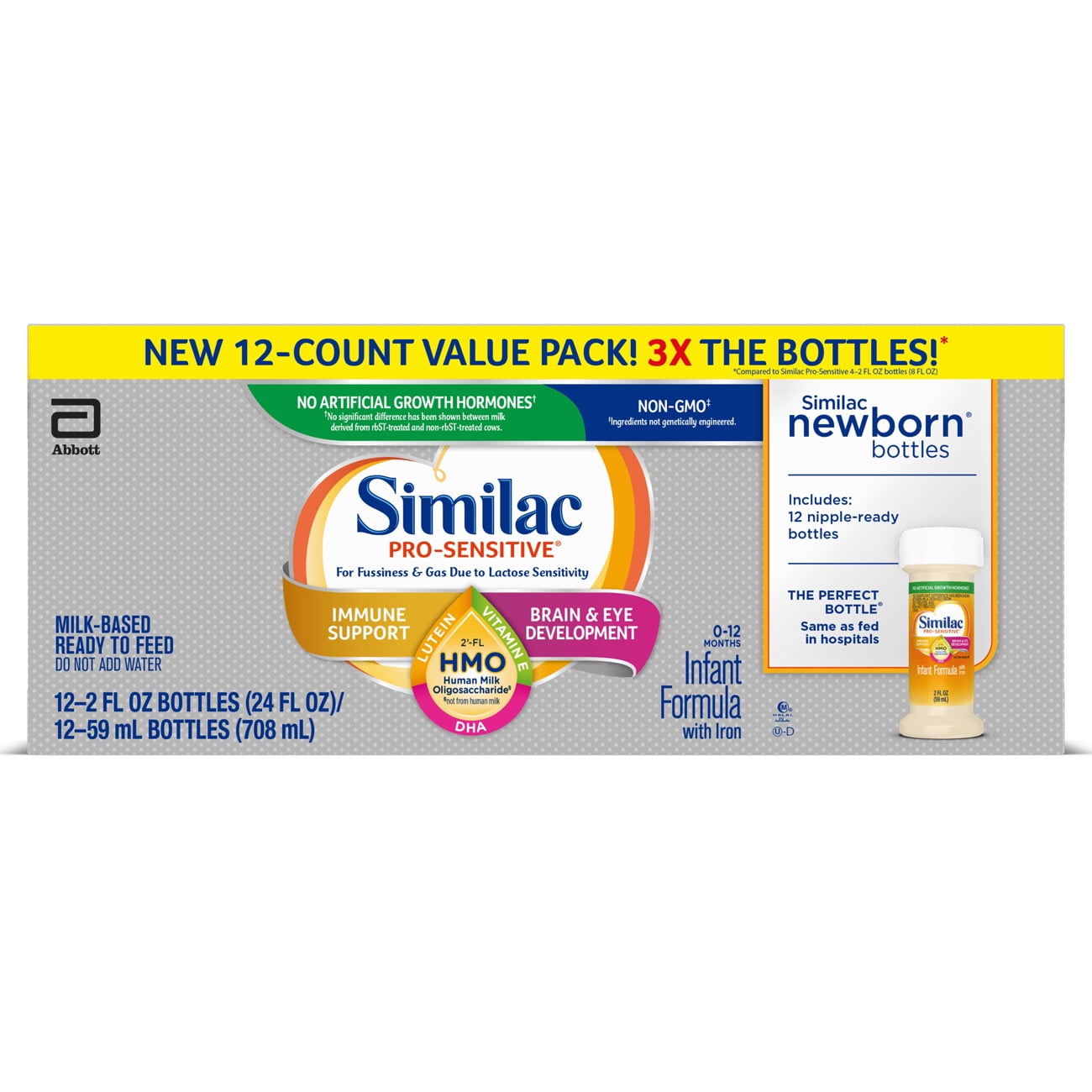 Similac Pro-Sensitive Non-GMO with 2'-FL HMO Infant Formula with Iron