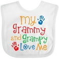thumbnail image 3 of Inktastic My Grammy and Grampy Love Me Boys or Girls Baby Bib, 3 of 4