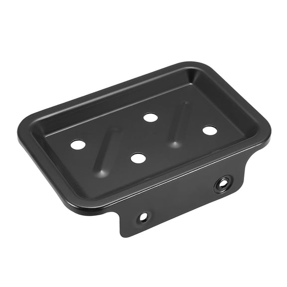 Uxcell Soap Dish Holder Aluminum Anodizing Wall Mounted Soap Dish Holder Saver Tray 4.92" x 3.31" Black