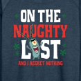 thumbnail image 3 of SpongeBob SquarePants - Plankton Naughty List - Women's Lightweight French Terry Long Sleeve Shirt, 3 of 6