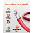 thumbnail image 4 of VEVOR THHN Wire 6 AWG Black White Red and 8 AWG Green Stranded Copper Wire 120 ft, 4 of 9
