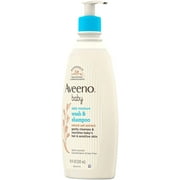 Aveeno Baby Daily Moisture Gentle Bath Wash & Shampoo with Natural Oat Extract, 18 fl. oz, Package may vary