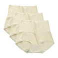 thumbnail image 2 of HVOBTTY High Waisted Soft Underwear for Women, Underwear Women Pack, Solid Color Underwear for Women Cinched Lifted Buttockscotton Comfortable High-end Triangular Shorts Head Beige, XXL, 2 of 3