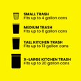 thumbnail image 2 of Glad OdorShield Tall Kitchen Drawstring Trash Bags, Lavender, 13 Gallon, 80 Count, 2 of 8