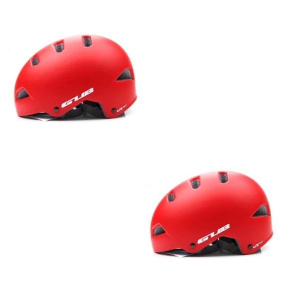 Yuarrent Casco de ciclismo Hombre Mujer Bicicleta Cascos de seguridad Protección para la cabeza Sombrero multifuncional Suministros para montar Rojo L 2Conjunto