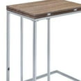 thumbnail image 2 of Vogue Side Table, Weathered Oak & Chrome, 2 of 2