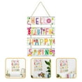 thumbnail image 5 of Gymnture Wooden Spring Sign Wall Decor Spring Hanging Plaque Garden Yard Spring Hanging Wall Sign, 5 of 10