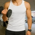 thumbnail image 2 of Diamond Star Men's Undershirts (Pack of 6) - Soft Cotton Blend, Tag less Tank Tops Cotton Spandex Undershirts Sleeveless, A-Shirt Crew Neck - Comfortable Fit, 2 of 6