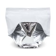 thumbnail image 5 of 100 pcs 6"x9.5" Mylar Clear/Silver Aluminum Foil Resealable Stand Up Bags Heat Seal Zipper Lock Reusable Storage Pouches for Zip Food Storage Lock Packaging with Tear Notches, 5 of 5