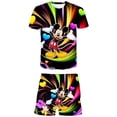 thumbnail image 1 of Conjuntos de Mickey Mouse para niños, ropa de primavera y otoño para niñas, camisetas de manga corta, pantalones cortos, traje de la serie Disney de 1 a 14 años, Old12M Gao Jinjia LED, 1 of 2