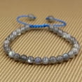 thumbnail image 2 of Bracelet Ajustable Unisexe en Perles Rondes de 6 mm en Labradorite Naturelle de Qualité A, 2 of 3