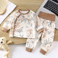 thumbnail image 2 of xaweyi Toddler Baby Boy Clothing Sets Long Sleeve Tops and Pants Kids 2pcs Outfits,Sizes 9-12 Months, 2 of 6
