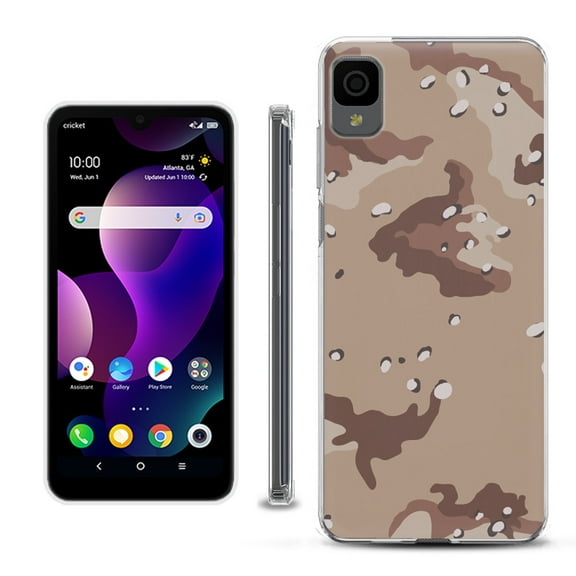 Slim-Fit Gel TPU Phone Case for TCL 30Z / 30 Z / 30 LE, by OneToughShield ® - Desert Camo