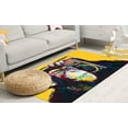 thumbnail image 2 of Gift For Him Rug, Animal Rug, Bath Rugs, Graffiti Monkey Rug, Yellow Rug, Abstract Monkey Rug, Kitchen Rug, Popular Rugs, 3D Printeds Rug, 3.3'x6.5' - 100x200 cm, 2 of 8