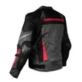thumbnail image 3 of AirTrek Men Mesh Motorcycle Touring Waterproof Rain Armor Biker Jacket Grey XL, 3 of 6