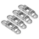 thumbnail image 1 of Polea de Transmisio Doble, Rodillo Deslizante Silenciosa Multifuncional de Bajo Ruido Tamaño Estándar 4pcs Con Orificios de Montaje de 5 mm para la puerta y la ventana, 1 of 7