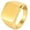 Gold, variant on Titanium Steel Square Polished Rings for Men Simple Modern Elegant Statement Jewelry Gold Size 12