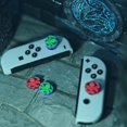 thumbnail image 6 of PlayVital Joystick Caps for Nintendo Switch, Thumbstick Caps for Switch Lite, Analog Cover for Switch OLED Joycon Thumb Grip Caps for Switch & Switch Lite & Switch OLED - Cthulhu The Octopus, 6 of 6