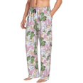 thumbnail image 6 of Fuzoiu Lilies Flowers Print Men's Pajama Pants,Lounge Pants for Men,Lounge PJ Bottoms,Sleepwear Pants with Drawstring Pockets -Medium, 6 of 6