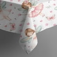 thumbnail image 4 of White Watercolor Fairy Princess Pattern Rectangle Tablecloth 60"x102",Waterproof Polyester Rectangle Table Cloth, Wipeable Spillproof Polyester Tablecloth for Dining, Camping, Indoor and Outdoor, 4 of 6