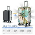 thumbnail image 6 of Lsque Watercolor Palm Tree Printed Luggage Cover, Travel Luggage Protector,Scratch and Dirt Resistant, Fits 18-32 Inch Luggage - Small, 6 of 9