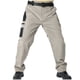 thumbnail image 2 of Pantalones de trabajo para hombre, de color liso, con cordón, cintura elástica y múltiples bolsillos, 2 of 4