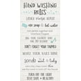 thumbnail image 2 of Carpentieri, Natalie 14x24 White Modern Wood Framed Museum Art Print Titled - Hand Washing Rules, 2 of 4