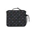 thumbnail image 3 of Game Controller Black Pattern Insulated Lunch Bag with Shoulder Strap and Bottle Holder,Bento School Lunch Bag Box,11x9.5x3.5 Inches, 3 of 5