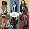 thumbnail image 2 of Contemporary Home Living 5.5' Beige Stylish and Fashionable Tickled Pink Fall Cowboy Scarf, 2 of 2