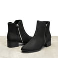 thumbnail image 3 of BURUDANI Women's Side Zip Low Heel Ankle Booties, 3 of 5