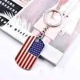 thumbnail image 2 of 2 llaveros con bandera, llavero con bandera del país, llavero con la bandera de la Unión, llavero con la bandera nacional estadounidense, 2 of 7