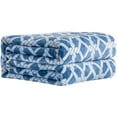 thumbnail image 3 of Plaid Flannel Sherpa Throw Blanket,Navy, 3 of 5