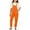 Orange, variant on Zecgelong Girls Overalls Sleeveless Adjustable Jumpsuits Kids Casual Loose Romper Cute Long Pants With Pockets Girls Rompers Size 2-3 Years