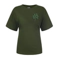 thumbnail image 4 of Posijego Womens St Patricks Day Shirts Clover Graphic T-Shirts Summer Casual Short Sleeve Pullover Tee Tops for Women, 4 of 5
