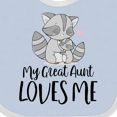thumbnail image 4 of Inktastic Raccoon My Great Aunt Loves Me Boys or Girls Baby Bib, 4 of 4