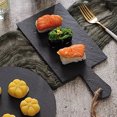 thumbnail image 1 of Plato de pizarra para queso Plato plano Plato occidental Cocina de estilo japonés Plato de piedra Bandeja para aperitivos de frutas y filetes, 1 of 6