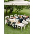 thumbnail image 5 of 52x70 Inch Outdoor Tablecloth with Umbrella Hole Zipper Rectangle Summer Flowers Leaves Rectangular Tablecloths Outside Waterproof Tropical Plant Botanical Country Patio Table Cover for Picnic Party, 5 of 8