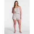 thumbnail image 2 of Joyspun Women's Woven Poplin Sleep Shorts, 3'' Inseam, Sizes XS-3X, 2 of 6