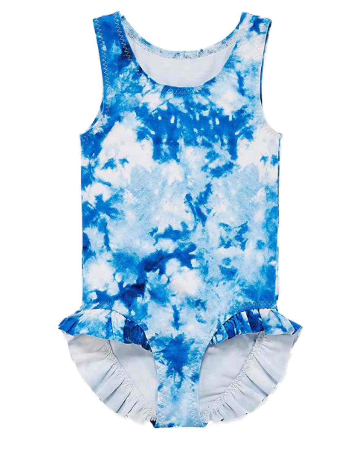 NWT Baby Gap Blue White Tie Dye Print Two Piece Swimsuit Toddler Girl