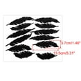 thumbnail image 2 of Unique Bargains Feather Shape Removable Peel and Stick Wall Decals Sticker Perfect Decor Living Room Bedroom Black 12pcs, 2 of 6