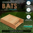 Bat Houses for Outdoors with Improved Airflow to Both Chambers Bat